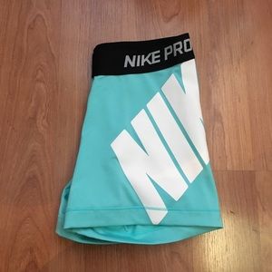 Teal Nike Pros (Never Worn)